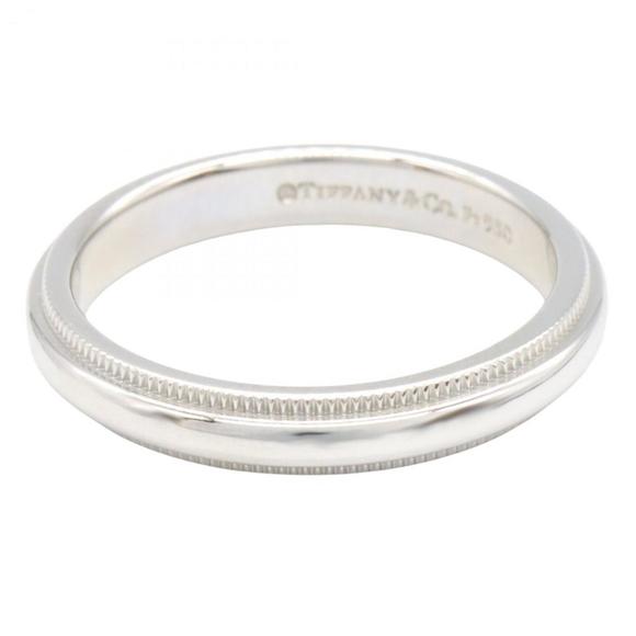 Tiffany & Co. Milgrain Ring, Pt950 Platinum, Men's and Women's, Silver - Picture 3 of 7
